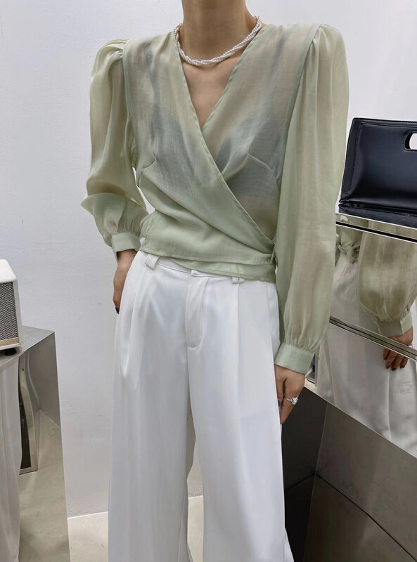 [Hepburn Hepburn] Tiansi thin cool shirt 3726# Fhx