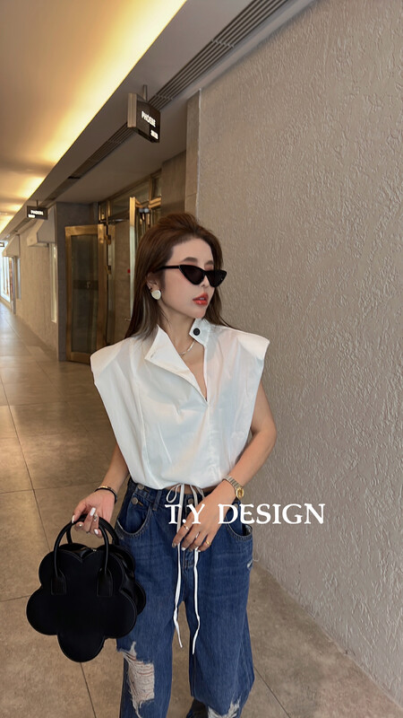 [T.Y tangyuanjia] Korean style style shirt with temperament 2131# ozq