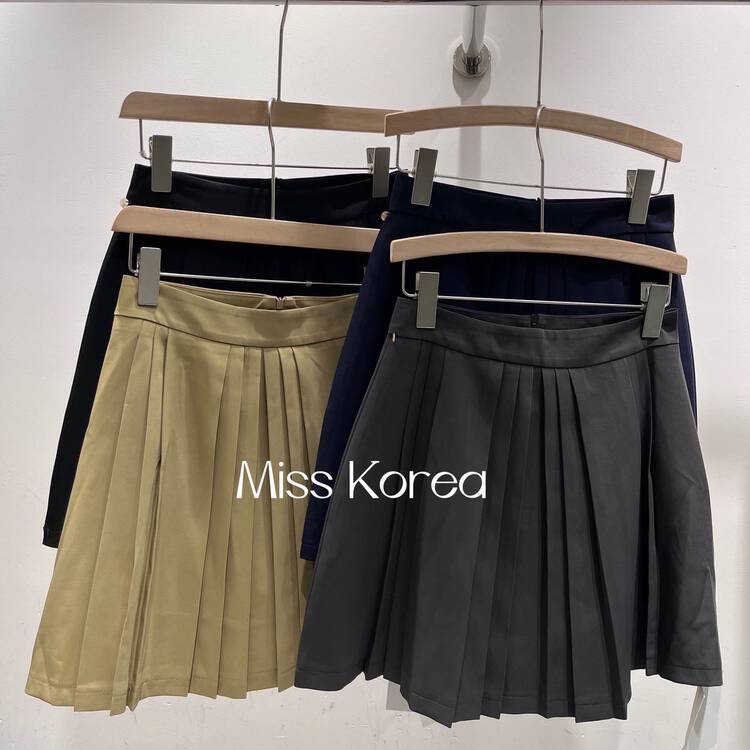 [Miss Korea] pleated college style versatile skirt 3323# HBx
