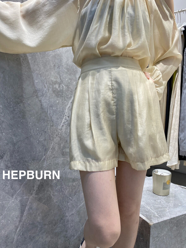 [Hepburn Hepburn] Senior big brand elastic waist casual shorts ys1-h3906# L