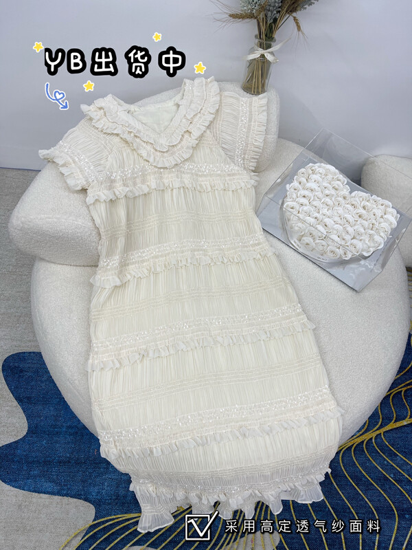 [O.S] Korean style gentle age reducing slim dress ys2-655# ozq