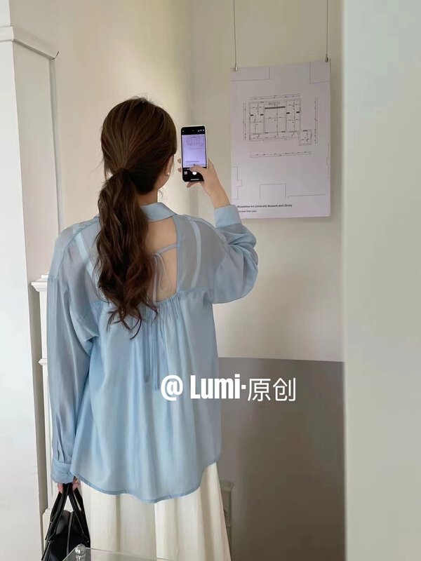[Lumi] single breasted comfortable shirt ys1-822906# ll