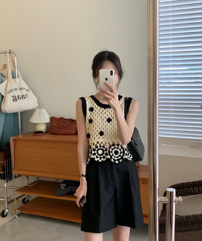 [w+] sleeveless Korean vest / sling 6131# WTT