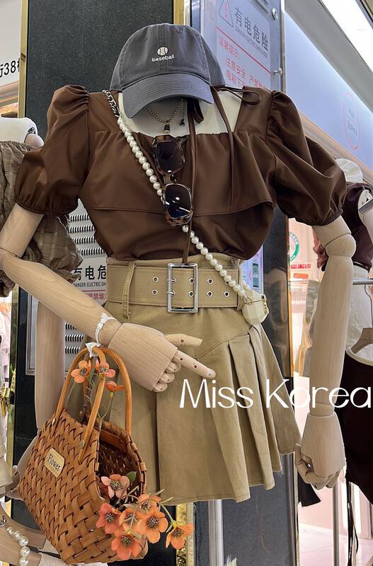 [Miss Korea] Spice Girls' hot dance versatile fashion skirt (with waist rope) 3326-1# HBx