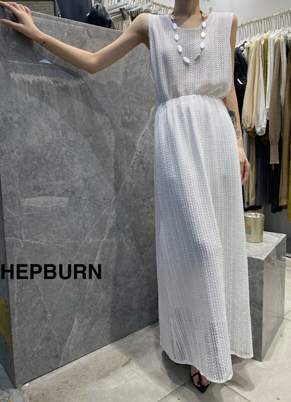 [Hepburn Hepburn] high grade big brand texture hollow skirt 3851# L