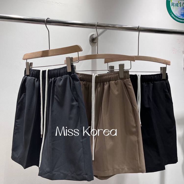[Miss Korea] loose and simple drawstring casual pants 3352# HBx