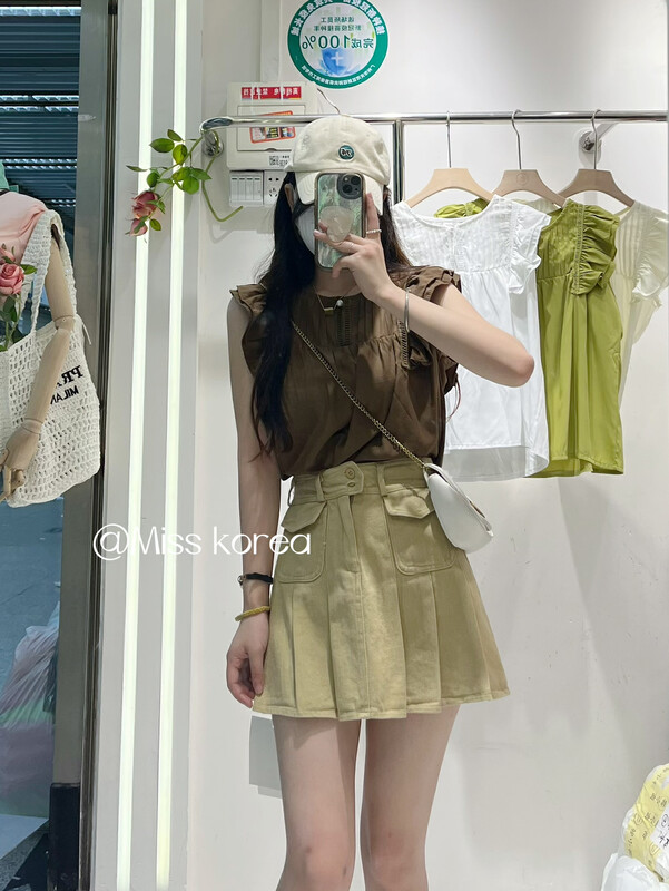 [Miss Korea] simple and versatile shirt with fungus 3351# HBx