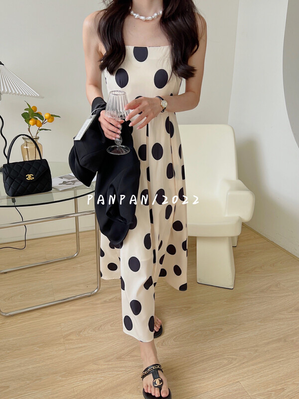 [Panpan] Polka Dot suspender sexy dress 8350# CSX