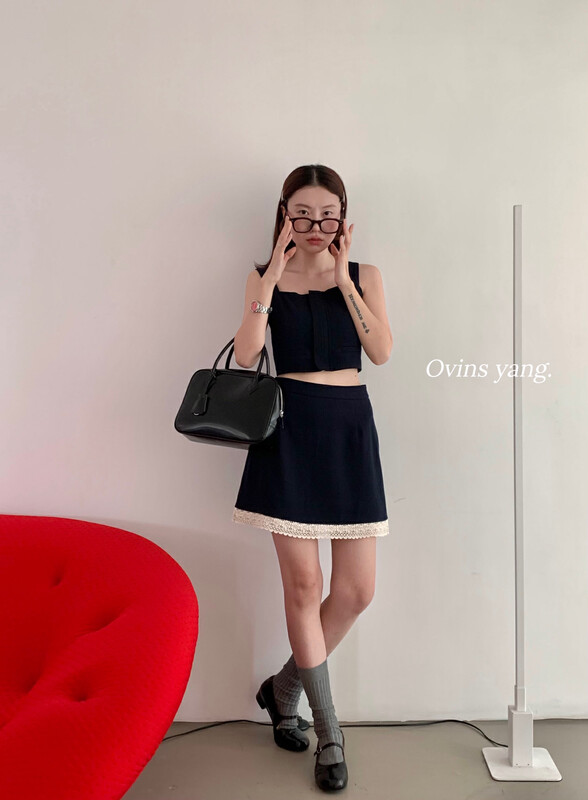 [ovinsyang] vest skirt suit y8822