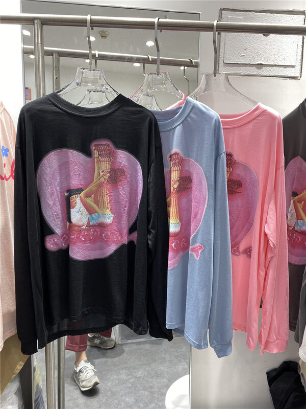 [natur] personalized loose print sunscreen shirt 221150\gyj