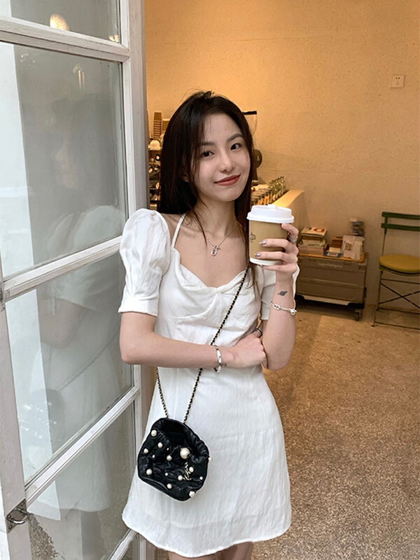 [come and see] Korean slim solid dress 1279# JJ