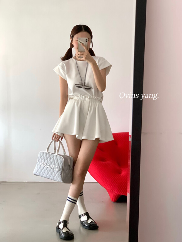 [ovinsyang] French casual Shorts Set 8881