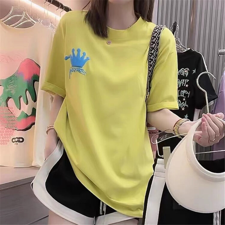 [Naikan Nik] round neck casual simple short sleeve T-shirt 9813 \gyj