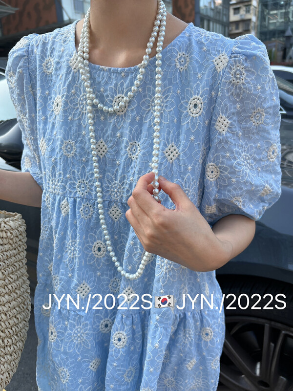 [jyn Jinyu lemon] Korean loose and versatile dress (matching red envelope) 7306# LSL
