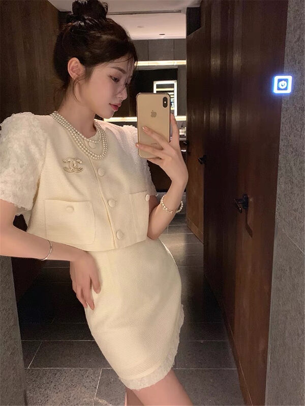 [Nana] fashion jacket + slim skirt two-piece suit (without Brooch) 1096# PCZ
