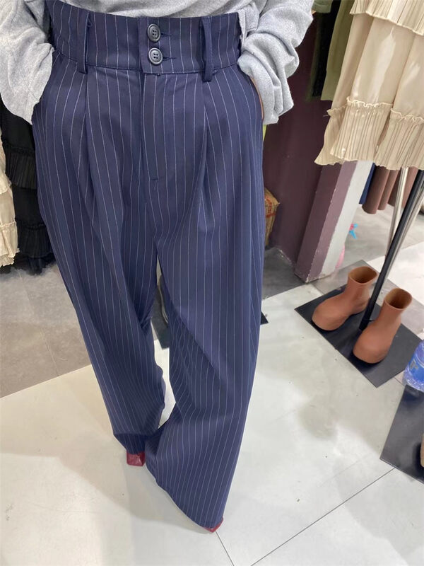 [miss coffee] straight tube loose wide leg casual pants 9336# XYJ