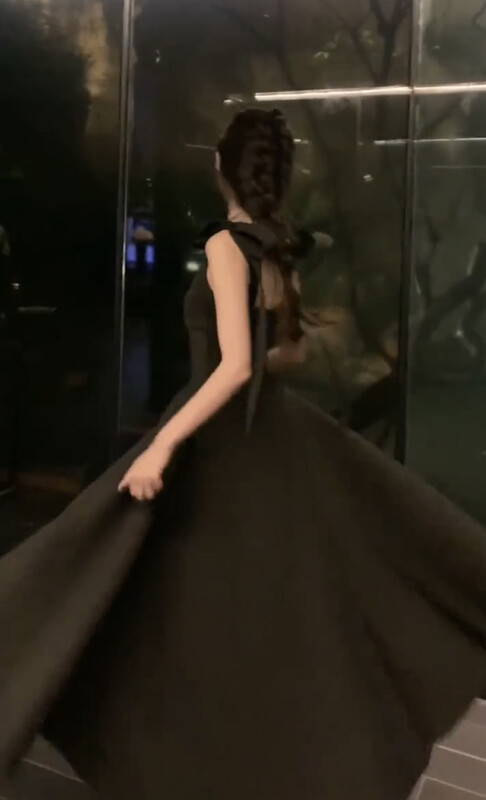 [Nana] fashion solid color medium length dress 1099# PCZ