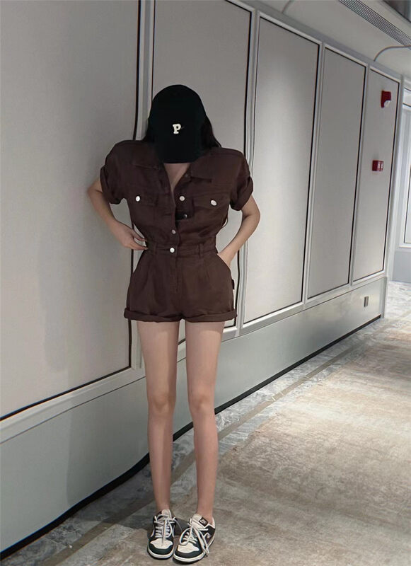 [goblin] loose and versatile shorts Jumpsuit (only selling Jumpsuit) 9823# WPL
