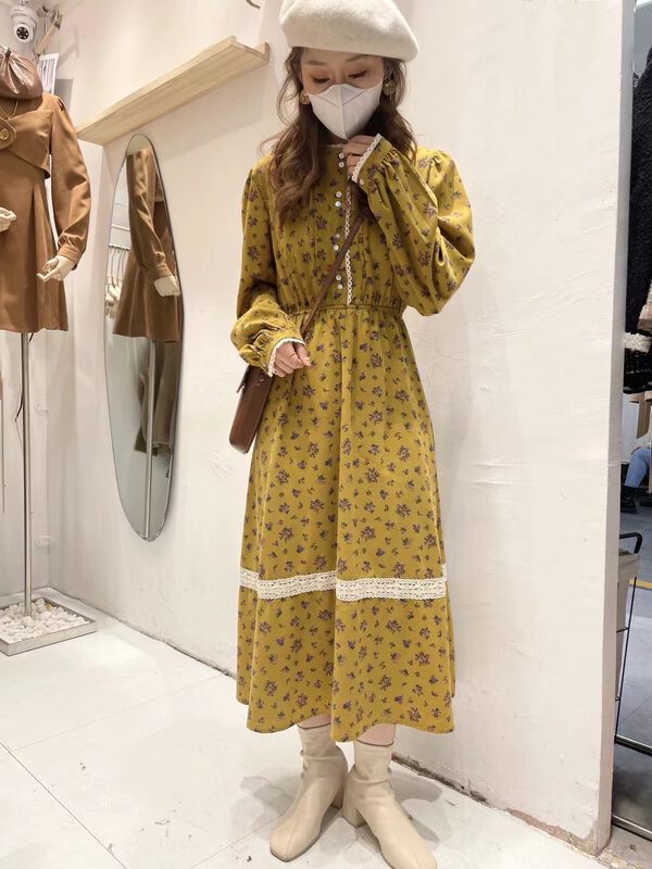 [ya.mei] French retro dress 80999 \ll