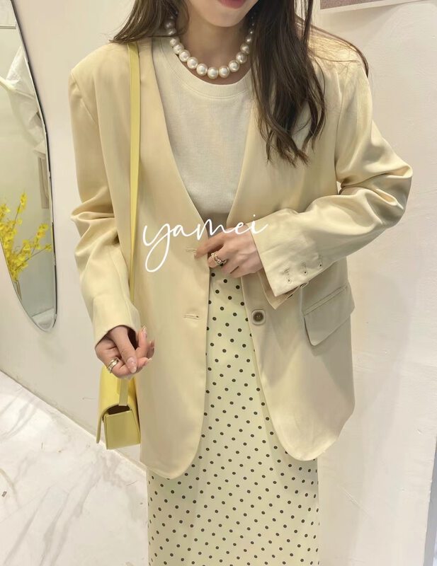 [ya.mei] fashionable, simple, commuter and versatile suit 83879# ll