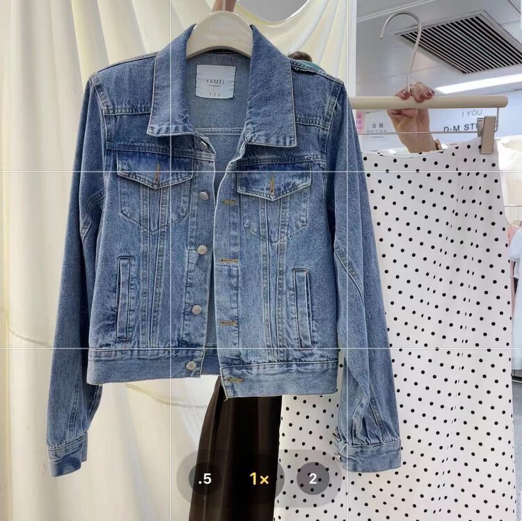 [ya.mei] fashionable single breasted simple and versatile denim jacket 87255 \ll