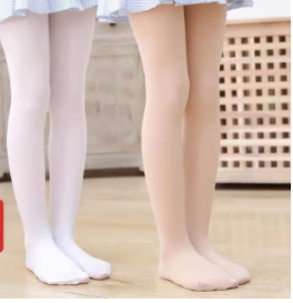 Girls dance socks practice performance special white dancing children's pantyhose summer thin leggings