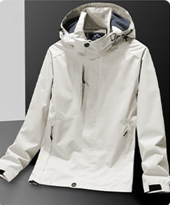 Spring and autumn men's hooded jacket coat trend all-match loose large size outdoor windproof jacket for men