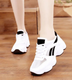 2022 new spring and summer women's shoes breathable sports shoes women's casual running white shoes students