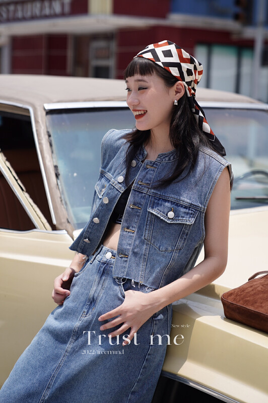[TRUSTME] Retro street fashion open button vest vest 40061
