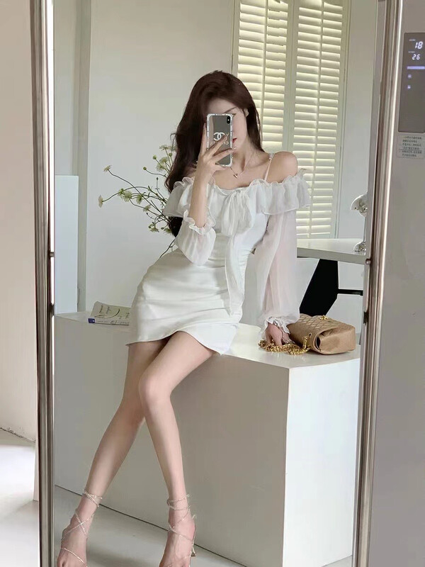 New in early autumn!【HH】Korean pure desire all-match dress 8729# LSL