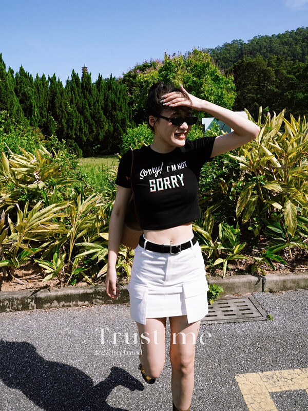 Original price 39.48! [TRUSTME] Korean version is thin and short letter short-sleeved T-shirt 68700