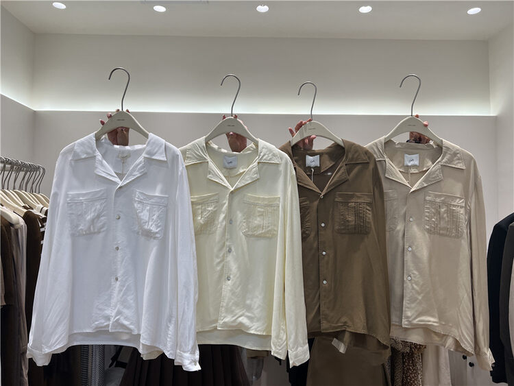 [Xiao Mi] Pocket Loose Versatile Shirt 22027# ZJY