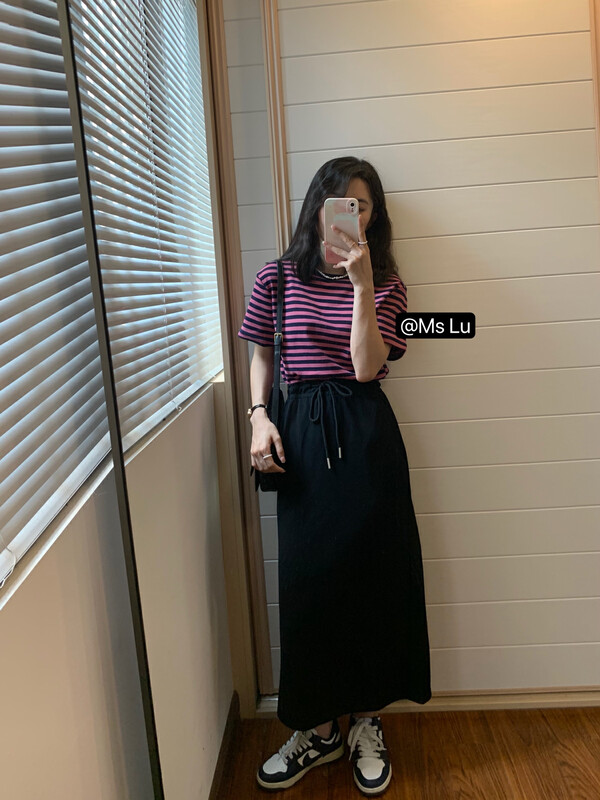 New in early autumn! [Xiaolujia] Korean fashion all-match skirt 80723# WTT