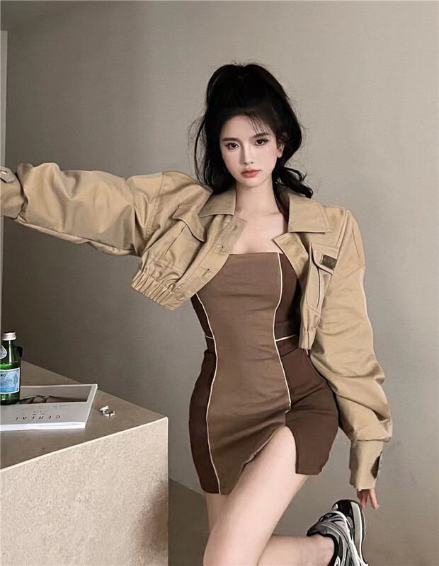 New in early autumn! [HH] Korean all-match work jacket + pure desire style slim fit dress suit (only selling suits) 8703# LSL
