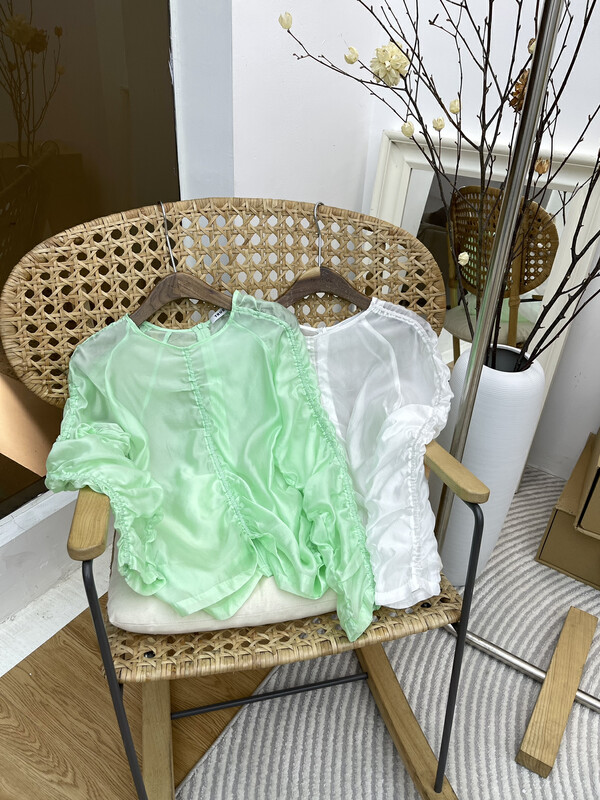 Original price 98.99! [TRUSTME] Niche fashion Korean style chiffon shirt 66980