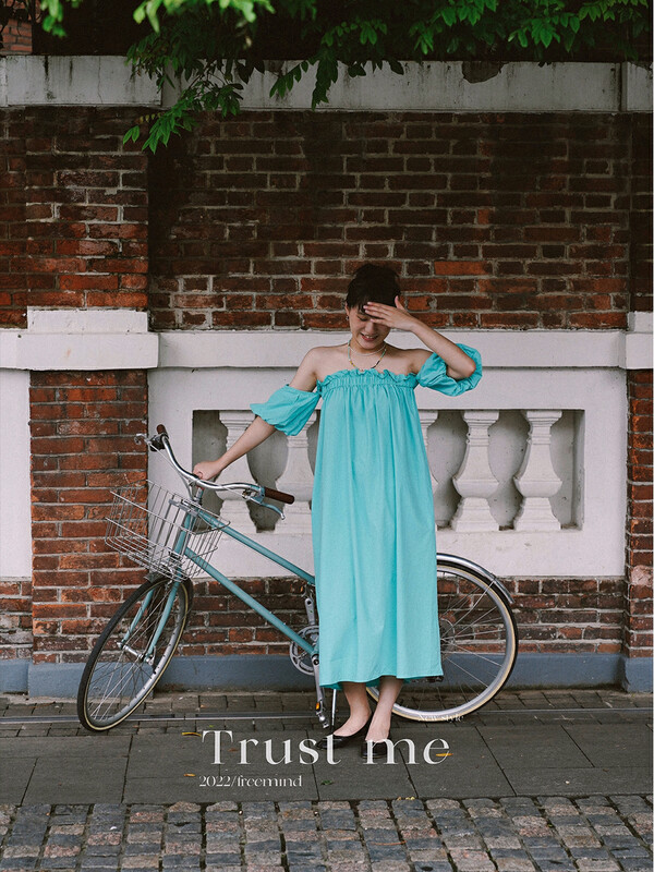 【TRUSTME】Solid color Tencel temperament one-shoulder dress 69350# JHY