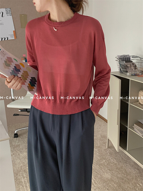 New in early autumn! [M-CANVAS] Korean version of simple all-match small shirt 8957# HYY