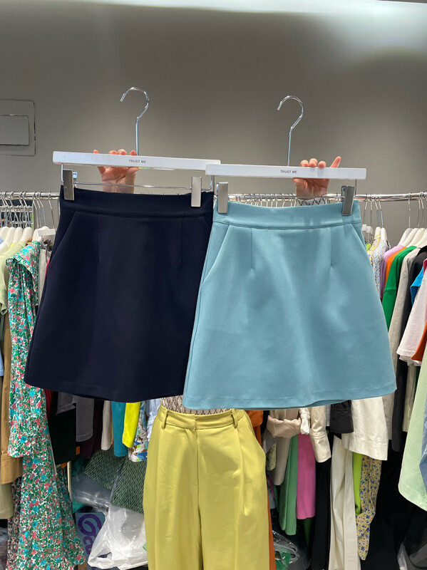 Original price 77.83! [TRUSTME] Simple high waist fashion slim skirt 66090