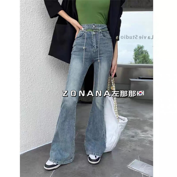 New in early autumn! [ZONANA Zuo Nana] Retro Slender Jeans (with belt) 758# ZXX