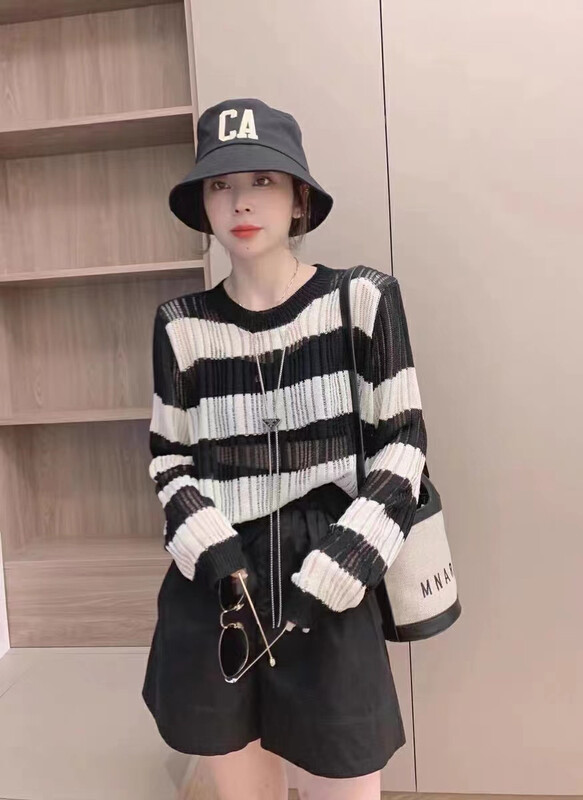 New in early autumn!【CHENANNLE】French hollow classic all-match knitted sweater (tops only) 7519# PCZ