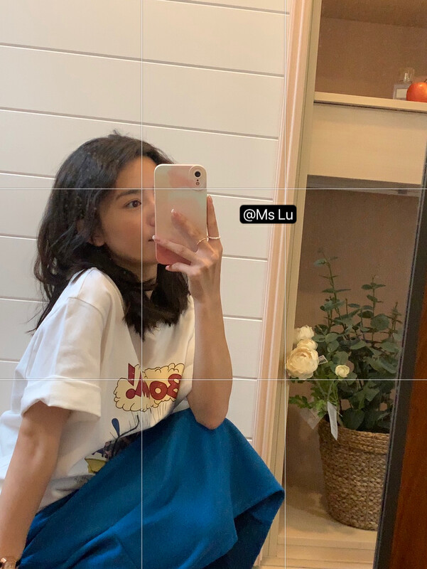 New in early autumn! [Xiaolujia] cartoon round neck loose short-sleeved T-shirt (T-shirt only) 80738# WTT