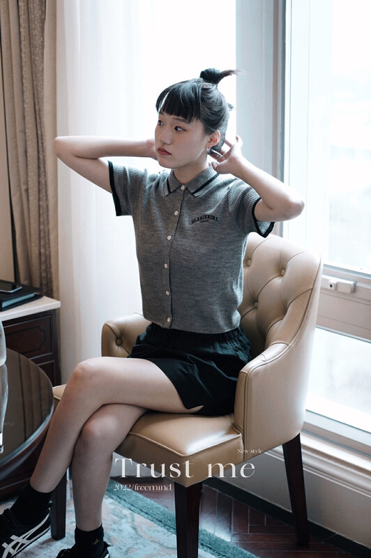 【TRUSTME】All-match basic polo neck sweater 68960# JHY