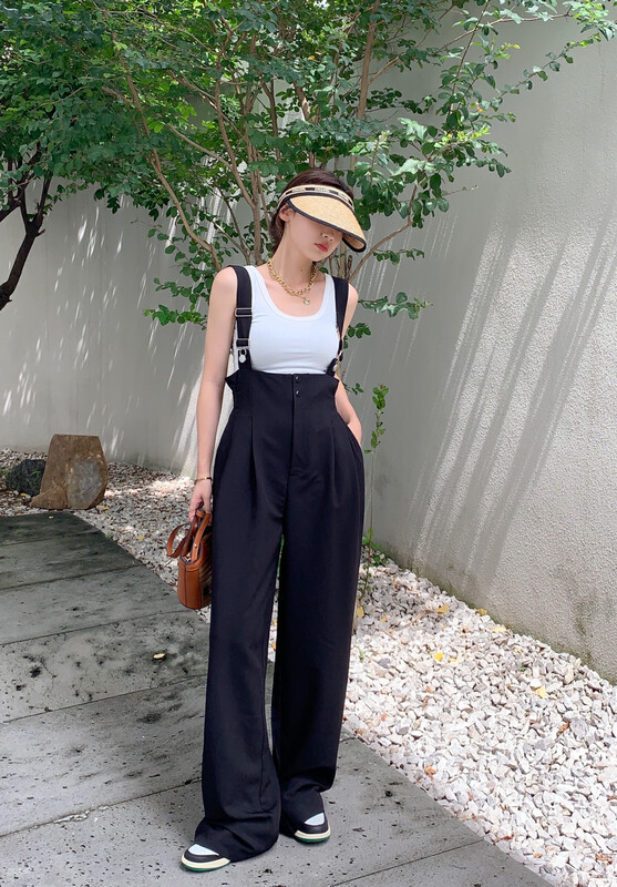 【B.BOOM】Simple casual loose all-match overalls 2781# OZQ