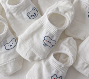 [Pack of 20] socks women's summer thin boat socks women's non-slip can not fall off the tide white cartoon invisible socks