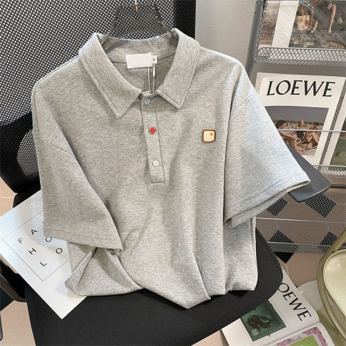Sports style suit female summer casual loose fashion college style polo collar short-sleeved shorts two-piece set