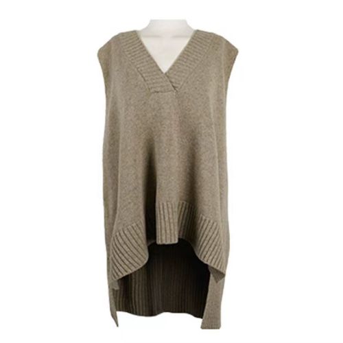 Korean chic all-match lazy style outside with knitted vest autumn and winter new bottoming sweater vest women's belt