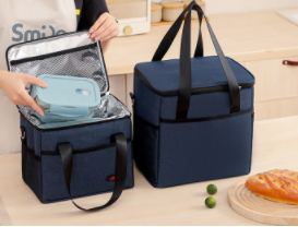 Ice pack thickened insulation bag large lunch box bag aluminum foil refrigerated fresh-keeping bag outdoor picnic bag insulation bag