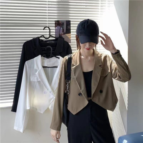 Spring and Autumn New All-match Design Women's Short Small Suit Jacket Casual Workwear Top Women