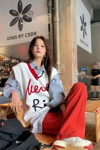 College style light mature high-end fashion suits can be sweet and salty for age reduction, shirts, vests, two-piece suits, women's early autumn