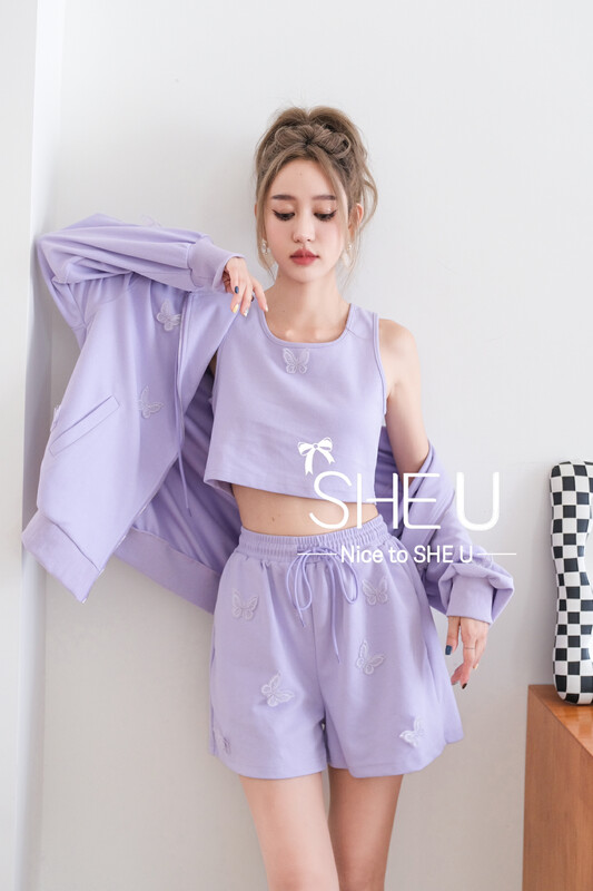 【SHE U】Korean sweet and versatile bow casual shorts 81002# JHY